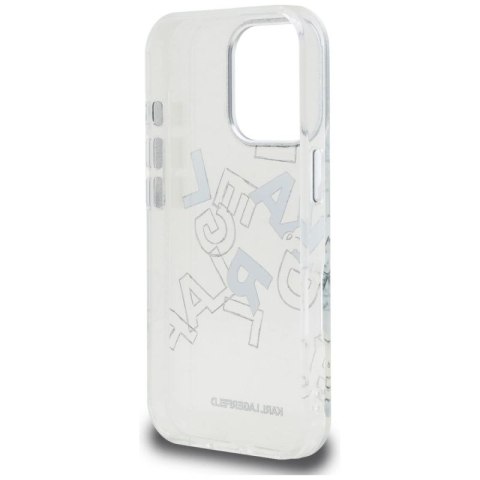 Etui Karl Lagerfeld IML Sketched Graphic na iPhone 16 Pro - przezroczyste Karl Lagerfeld