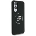 Etui Karl Lagerfeld Silicone nauble Heads And Circle MagSafe na Samsung Galaxy S25 Edge - czarne Karl Lagerfeld
