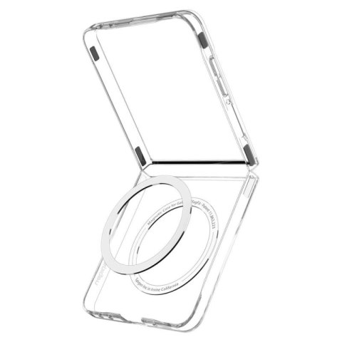 Etui Spigen AirSkin Mag MagSafe na Samsung Galaxy Z Flip 7 - przeroczysto-białe Spigen