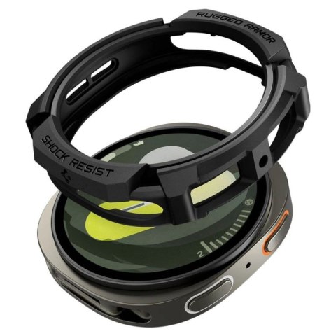 Etui Spigen Rugged Armor na Samsung Galaxy Watch 8 40 mm - czarny mat Spigen