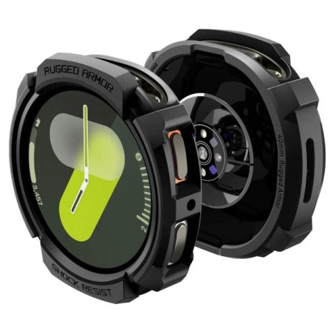 Etui Spigen Rugged Armor na Samsung Galaxy Watch 8 40 mm - czarny mat Spigen