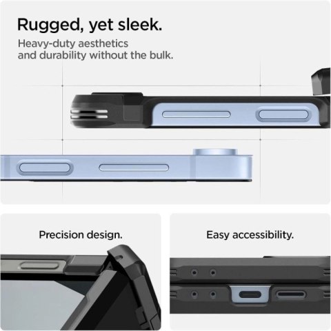 Etui Spigen Tough Armor Pro Mag MagSafe na Samsung Galaxy Z Flip 6 / 7 FE - czarne Spigen
