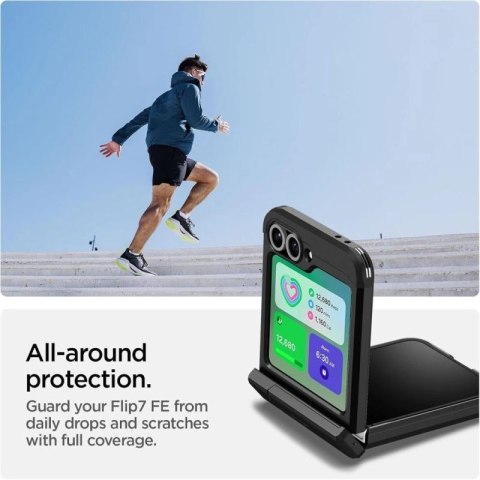 Etui Spigen Tough Armor Pro Mag MagSafe na Samsung Galaxy Z Flip 6 / 7 FE - czarne Spigen