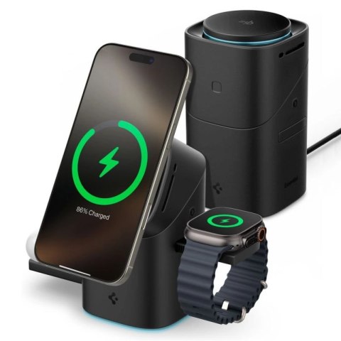 Ładowarka indukcyjna Spigen Essential EF223MS 3w1 QI2 - czarna Spigen