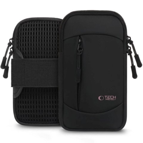 Opaska Tech-Protect M6 Universal Sport na ramię - czarno-różowa Tech-Protect
