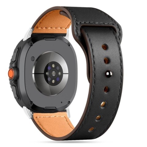 Pasek Tech-Protect Leatherfit na Samsung Galaxy Watch 40 / 44 / 46 mm - czarny Tech-Protect