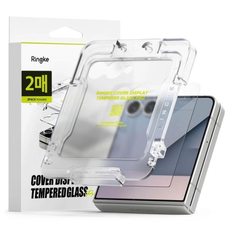 Szkło hartowane Ringke Cover Display Easy Slide 2-pack na Samsung Galaxy Z Flip 7 - przezroczyste Ringke