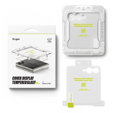 Szkło hartowane Ringke Cover Display Easy Slide 2-pack na Samsung Galaxy Z Flip 7 - przezroczyste Ringke