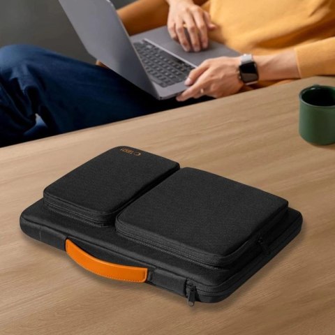 Torba Tech-Protect Defender Bag na laptopa 15-16 - czarno-pomarańczowa Tech-Protect