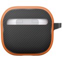 Etui UNIQ Clyde Lock Case do AirPods 4 - pomarańczowe UNIQ