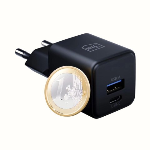 Ładowarka sieciowa 3mk Hyper GaN Charger 20W QC4+ PD PPS USB-C USB-A - czarna