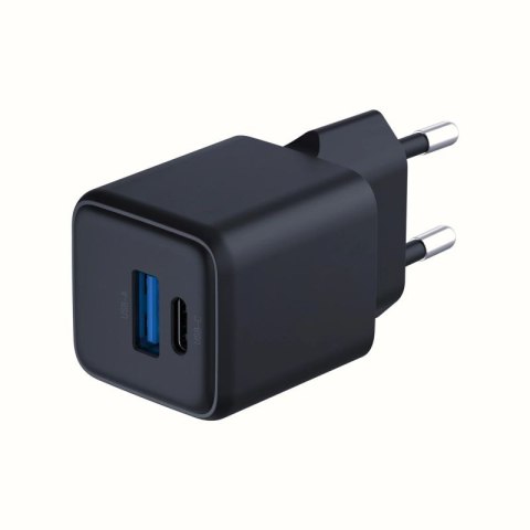Ładowarka sieciowa 3mk Hyper GaN Charger 20W QC4+ PD PPS USB-C USB-A - czarna