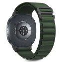 Pasek Tech-Protect Nylon Stripe na Samsung Galaxy Watch 40 / 44 / 46 mm - zielony Tech-Protect
