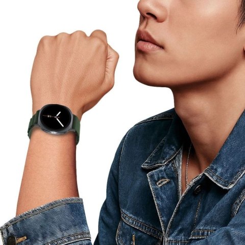 Pasek Tech-Protect Nylon Stripe na Samsung Galaxy Watch 40 / 44 / 46 mm - zielony Tech-Protect