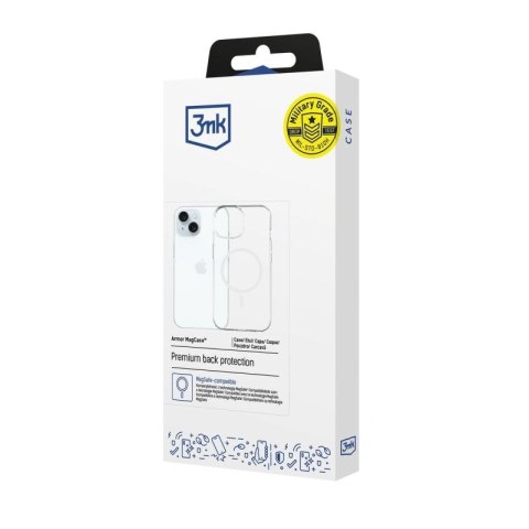 Etui 3mk Armor MagCase na iPhone 15 - przezroczyste 3mk Protection
