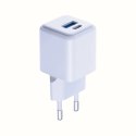 Ładowarka sieciowa 3mk Hyper GaN Charger 20W QC4+ PD PPS USB-C USB-A - biała