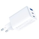 Ładowarka sieciowa USB-C USB-A 3mk Hyper GaN PD Charger 65W™ - biała
