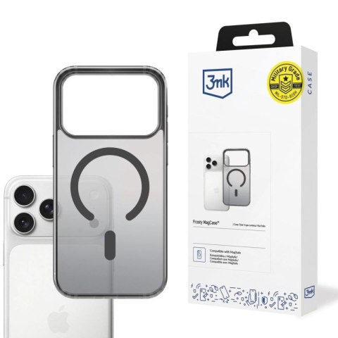 Etui 3mk Frosty MagCase na iPhone 17 Pro - czarne 3mk Protection