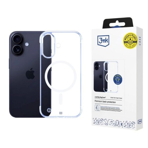Etui 3mk Just20g MagCase na iPhone 16 - przezroczyste 3mk Protection