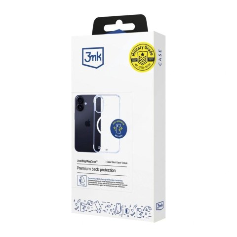 Etui 3mk Just20g MagCase na iPhone 16 - przezroczyste 3mk Protection
