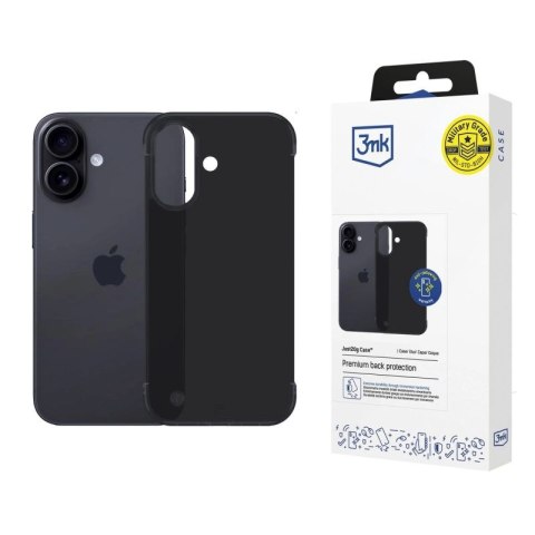 Etui 3mk Just20g Matt Case na Apple iPhone 16 Plus - czarne matowe 3mk Protection