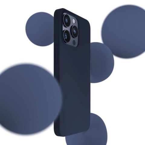 Etui 3mk Silicone Case na iPhone 15 Pro - granatowe 3mk Protection