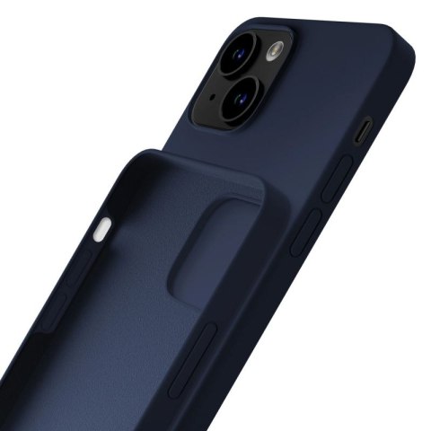 Etui 3mk Silicone Case na iPhone 15 - granatowe 3mk Protection