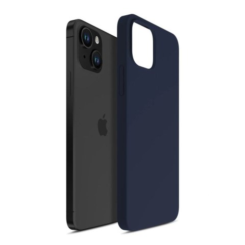Etui 3mk Silicone Case na iPhone 15 - granatowe 3mk Protection