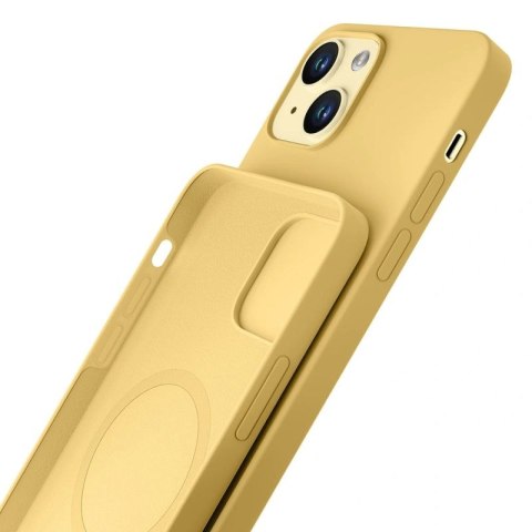 Etui 3mk Hardy Silicone MagCase na iPhone 15 Plus - zółte 3mk Protection