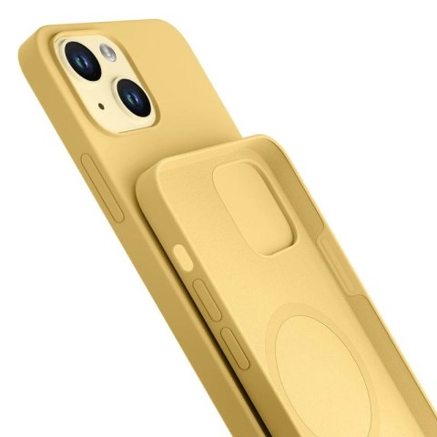 Etui 3mk Hardy Silicone MagCase na iPhone 15 Plus - zółte 3mk Protection