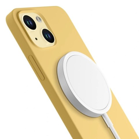 Etui 3mk Hardy Silicone MagCase na iPhone 15 Plus - zółte 3mk Protection