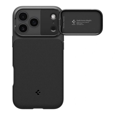 Etui Spigen Optik Armor MagSafe na iPhone 17 Pro - czarne Spigen
