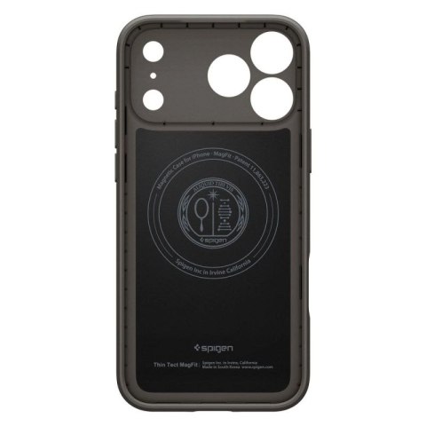 Etui Spigen Thin Fit MagSafe na iPhone 17 Pro Max - szare Spigen