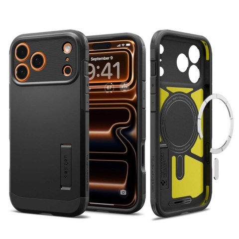 Etui Spigen Tough Armor "T" MagSafe na iPhone 17 Pro Max - czarne Spigen