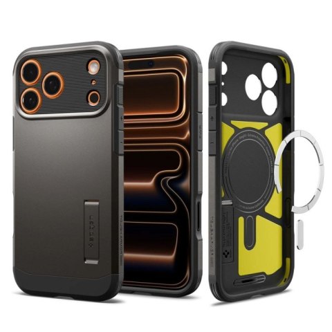 Etui Spigen Tough Armor "T" MagSafe na iPhone 17 Pro - szare Spigen