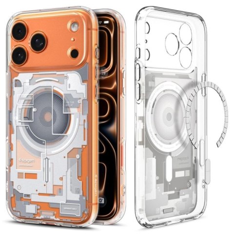 Etui Spigen Ultra Hybrid MagSafe na iPhone 17 Pro Zero One - białe Spigen