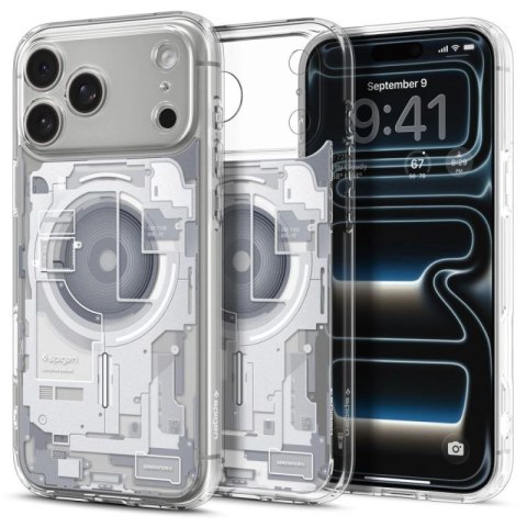Etui Spigen Ultra Hybrid MagSafe na iPhone 17 Pro Zero One - białe Spigen