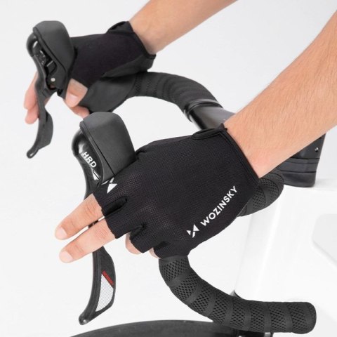 Rękawiczki rowerowe Wozinsky WRR-01XL rozmiar XL - czarne Wozinsky