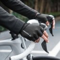 Rękawiczki rowerowe Wozinsky WRR-01M rozmiar M - czarne Wozinsky