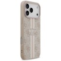 Etui Guess 4G Printed Stripes MagSafe na iPhone 17 Pro Max - różowe Guess