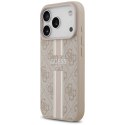 Etui Guess 4G Printed Stripes MagSafe na iPhone 17 Pro - różowe Guess