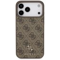 Etui Guess 4G Small Classic Logo MagSafe na iPhone 17 Pro Max - brązowe Hikvision