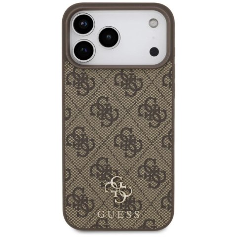 Etui Guess 4G Small Classic Logo MagSafe na iPhone 17 Pro Max - brązowe Hikvision