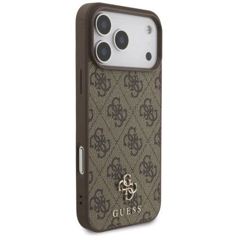 Etui Guess 4G Small Classic Logo MagSafe na iPhone 17 Pro Max - brązowe Hikvision