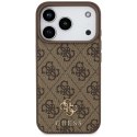 Etui Guess 4G Small Classic Logo MagSafe na iPhone 17 Pro - brązowe Guess