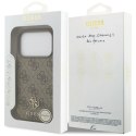 Etui Guess 4G Small Classic Logo MagSafe na iPhone 17 Pro - brązowe Guess