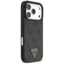 Etui Guess 4G Strap Triangle Logo MagSafe na iPhone 17 Pro - czarne Guess
