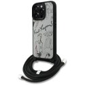 Etui Karl Lagerfeld Crossbody Grained Pattern & Logo do iPhone 16 Pro Max - szare Karl Lagerfeld