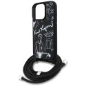 Etui Karl Lagerfeld Crossbody Grained Pattern & Logo do iPhone 16 Pro - czarne Karl Lagerfeld