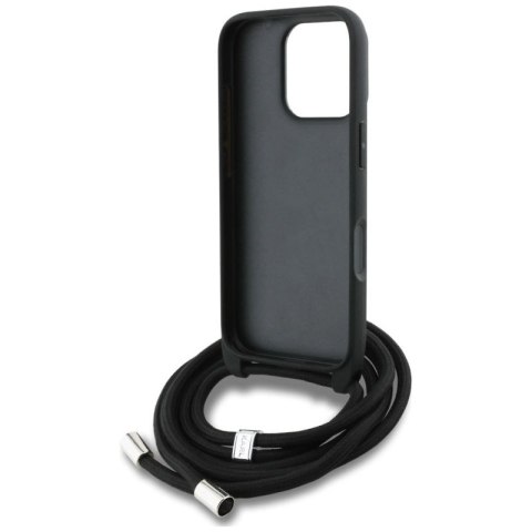 Etui Karl Lagerfeld Crossbody Grained Pattern & Logo do iPhone 16 Pro - czarne Karl Lagerfeld